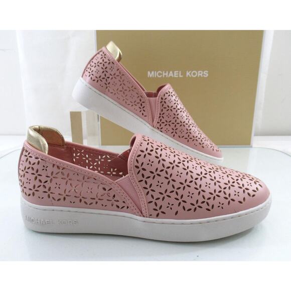 Michael Kors Ophelia Slip On Sneaker Perforated Smokey Rose - Picture 3 of 5